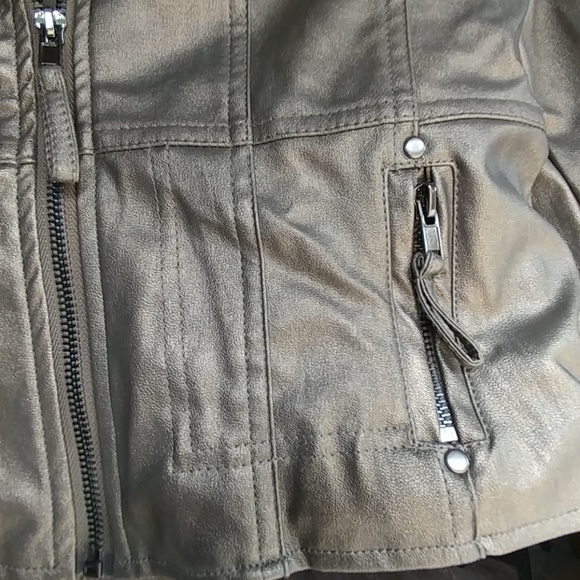 Metallic Bronze Leather Jacket size M - Picture 6 of 7